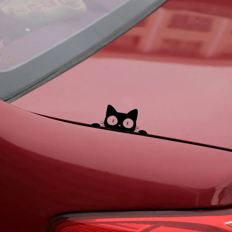 Creative carving reflective car window sticker 14 x 6.2 cm in black