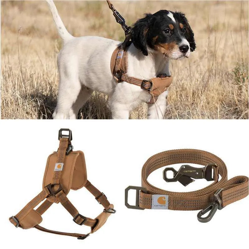 Adjustable dog chest strap training belt with reflective hand holding rope in M, L, XL sizes