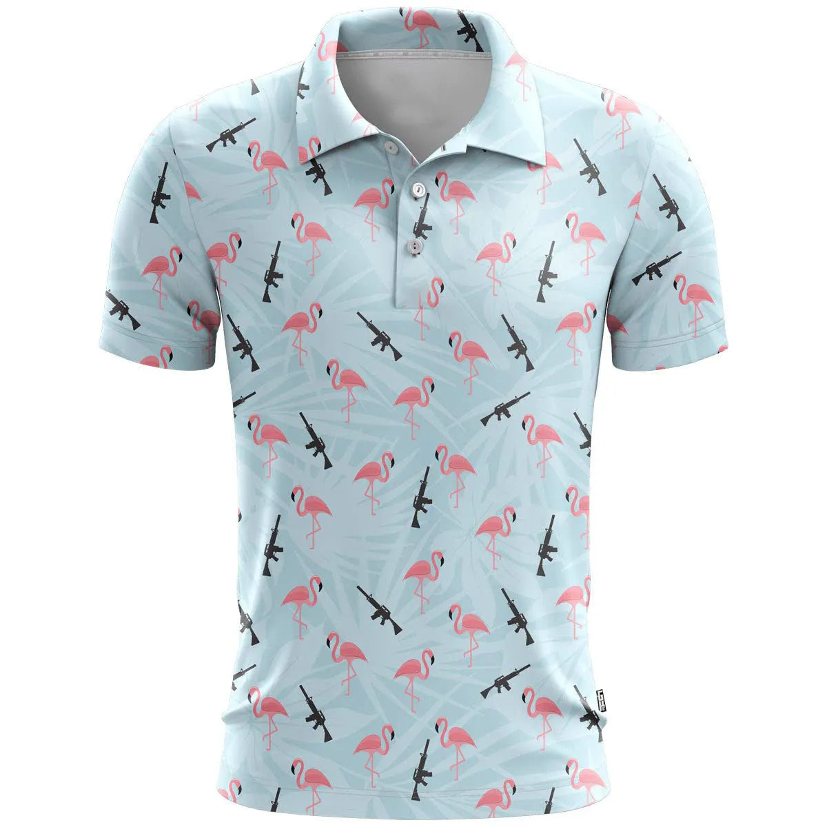 Loose fit 3D printed short sleeve sports t-shirt on a hanger, available in multiple colours and sizes up to 6XL.