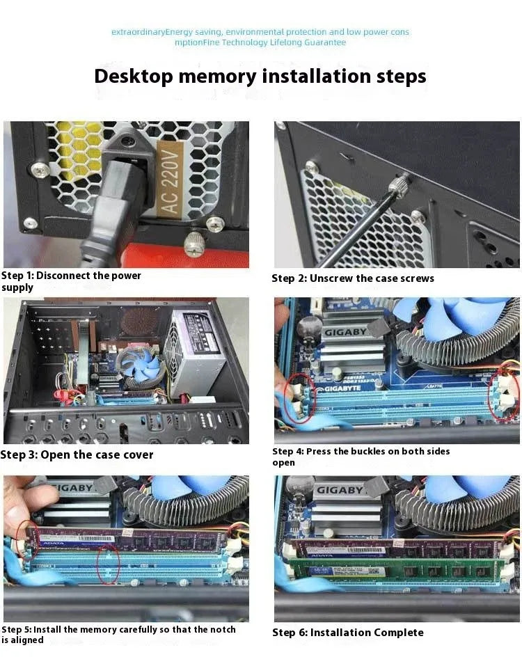 DDR3 4GB 1600MHz desktop memory module for AMD compatible systems