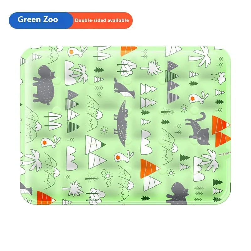 Summer cooling mat for dogs in polyester PVC, size XL, fantasy windmill design