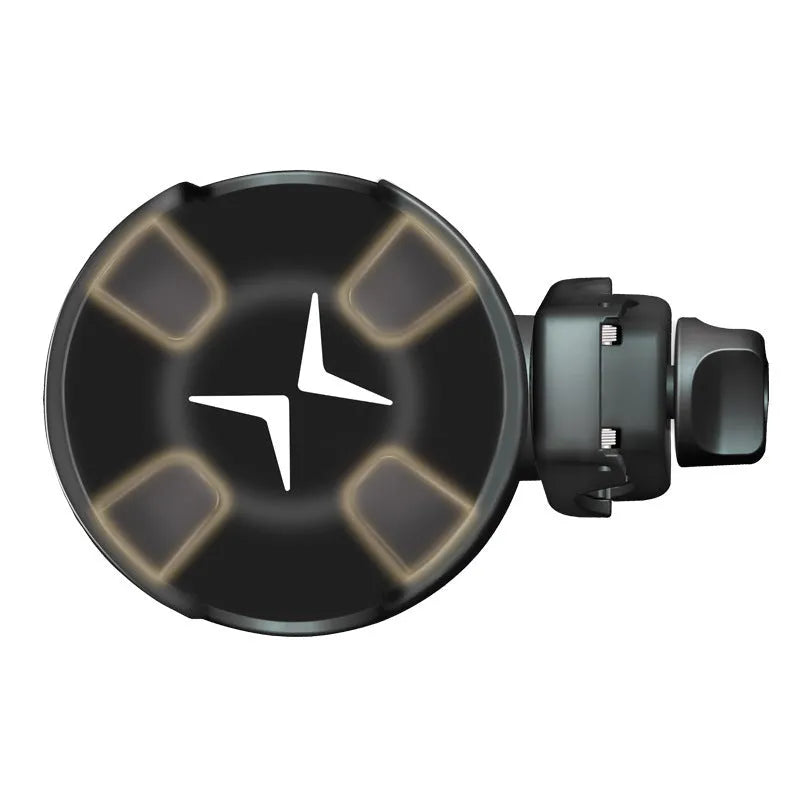 2-in-1 baby stroller cup holder in black, made of silicone and ABS, clipped onto pushchair handlebar