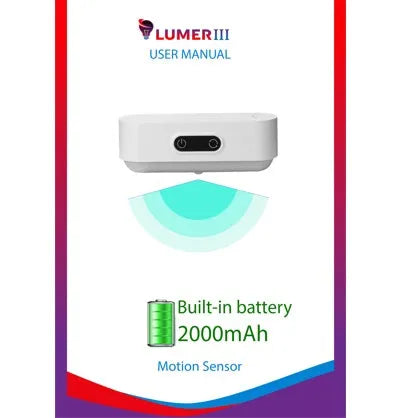 White USB rechargeable magnetic LED study light with touch controls and motion sensor.