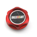 Aluminium alloy oil filter cap for Mitsubishi cars in red, blue, gold, silver, black, and purple colours.