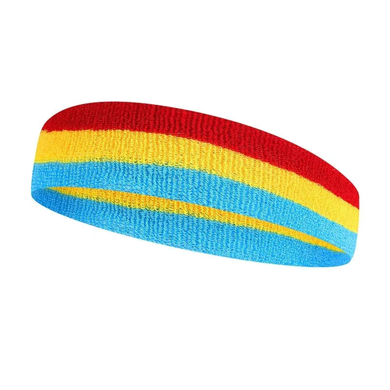 Adult sports headband in six colour combinations for basketball running fitness cycling
