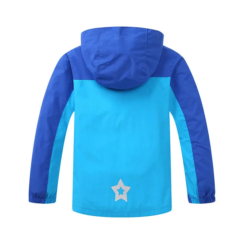 Boys' thin section autumn jacket in acetate fibre available in sizes S to 3XL