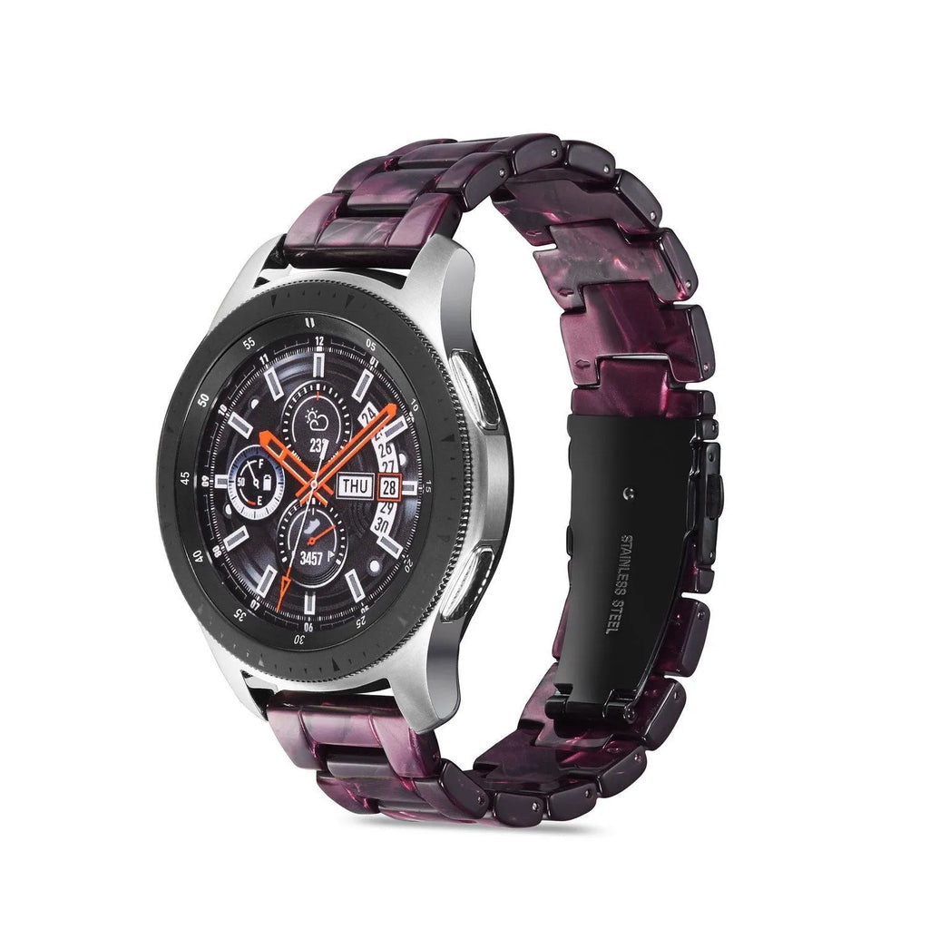 Universal resin watch strap 22mm width, simple style, 170mm length