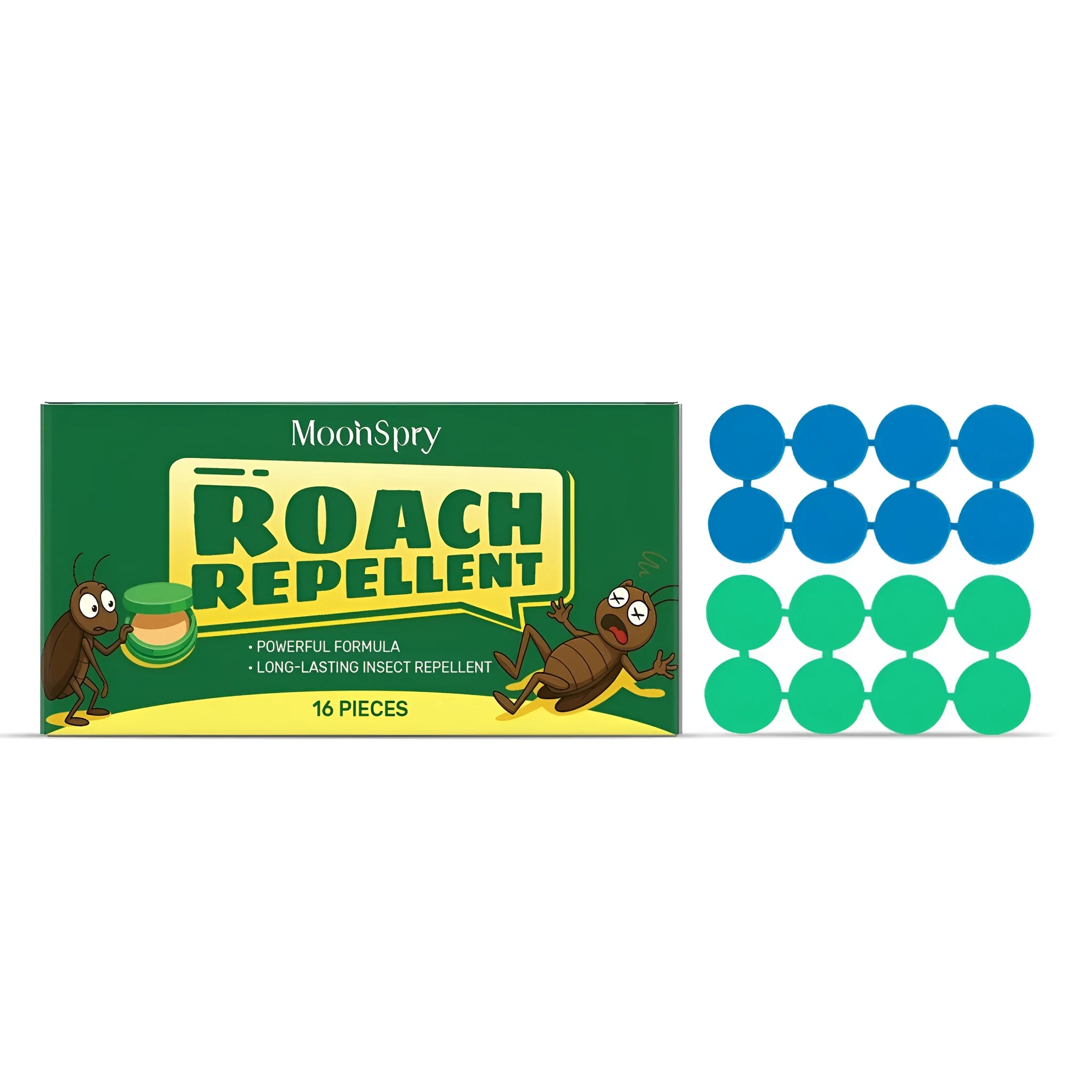 Roach bait paste syringes with adhesive strips for household cockroach control