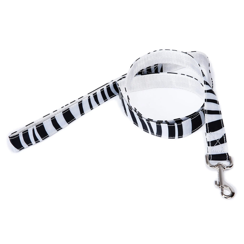 Black plaid stripe 120cm dog traction rope with hand-held loop