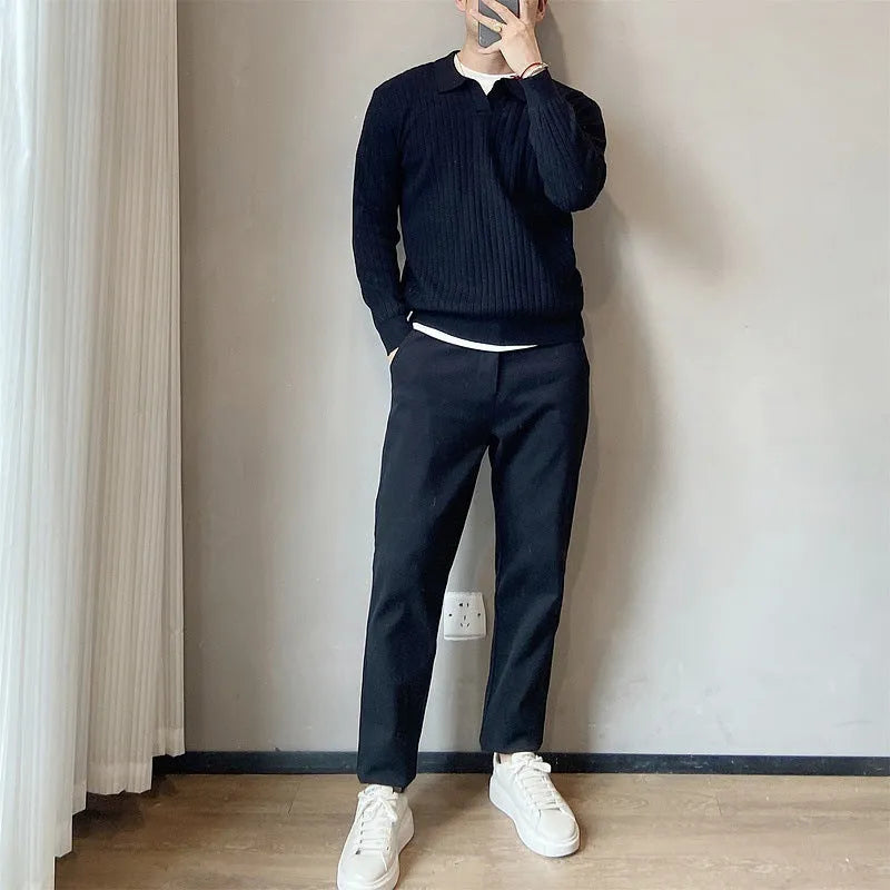 Men's loose fit modal knitted sweater with rabbit fur blend in Army Green colour
