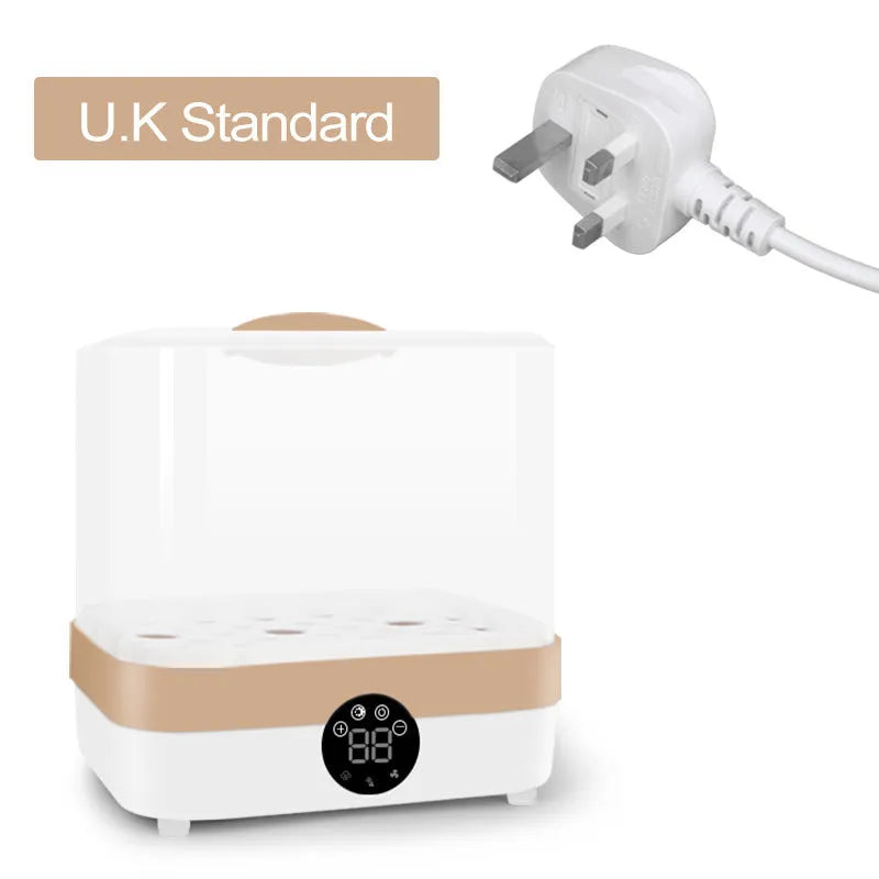 Baby bottle sterilizer and dryer model ZRX-0860 in polypropylene with 400W power and 10-minute cycle