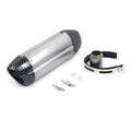 Motorcycle exhaust modification stainless steel component with hexagonal design
