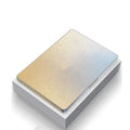 Ultra-thin frosted MacBook protective case showing crystal sand finish and full corner coverage