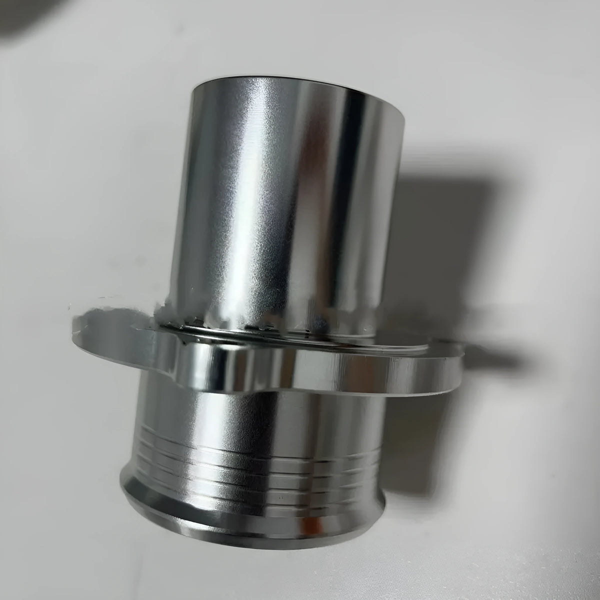Silver car modified turbo silencer engine component for Volkswagen Golf GTI Audi EA888