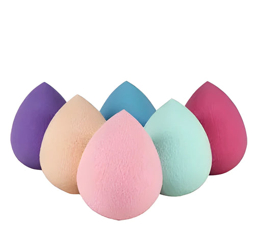 Beauty makeup sponge drops natural sponge powder puff 52x35mm in pink colour