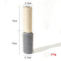 Sisal scratching post for cats measuring 30cm high in brown or grey colour options