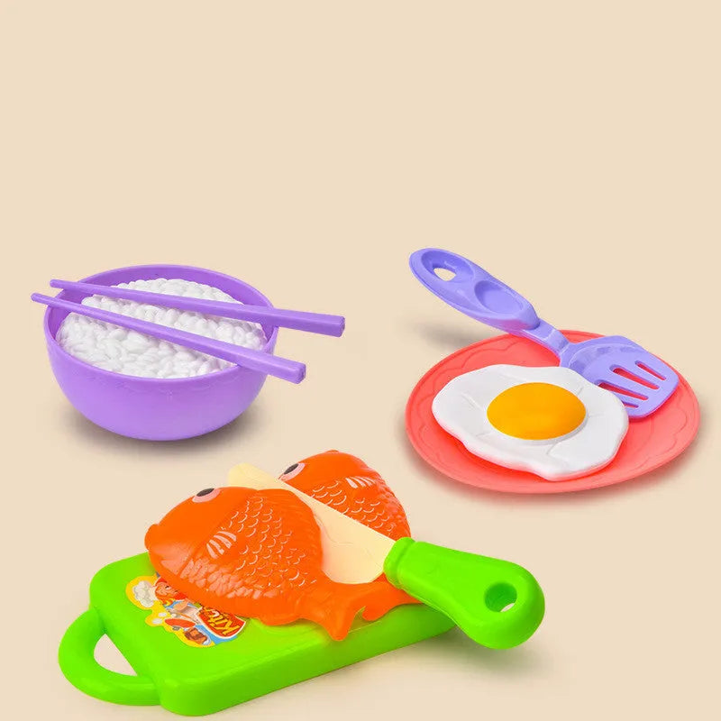 Plastic play house kitchen toy with induction cooker for infant development