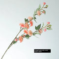 Raw silk simulation fake camellia artificial flower in autumn pink colour for home decor