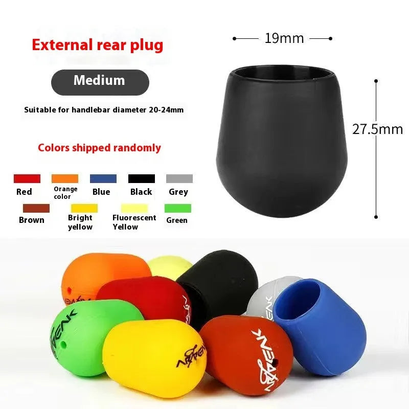 Fishing rod rear block non-slip fixed plug for lure rod with random colour finish