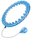 Massage soft ball fitness equipment with detachable waist belt in pink, blue, or purple colours