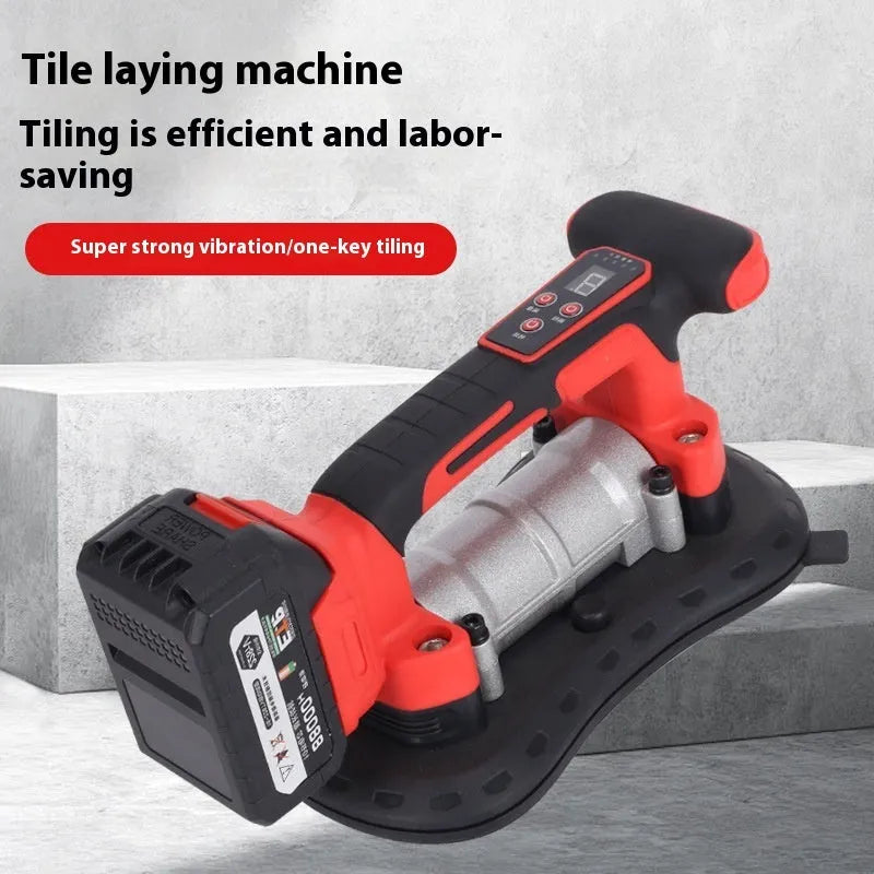 21V battery-powered tile laying machine for applying adhesive and installing wall tiles up to 200cm wide