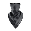 Winter cycling mask in TJ15 dark gray made from spandex Lycra with polar fleece
