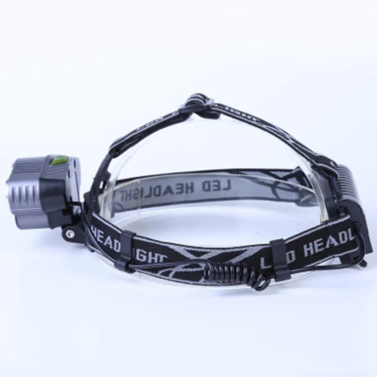 Fixed focus strong light LED headlight for outdoor camping with 300-500 metre range