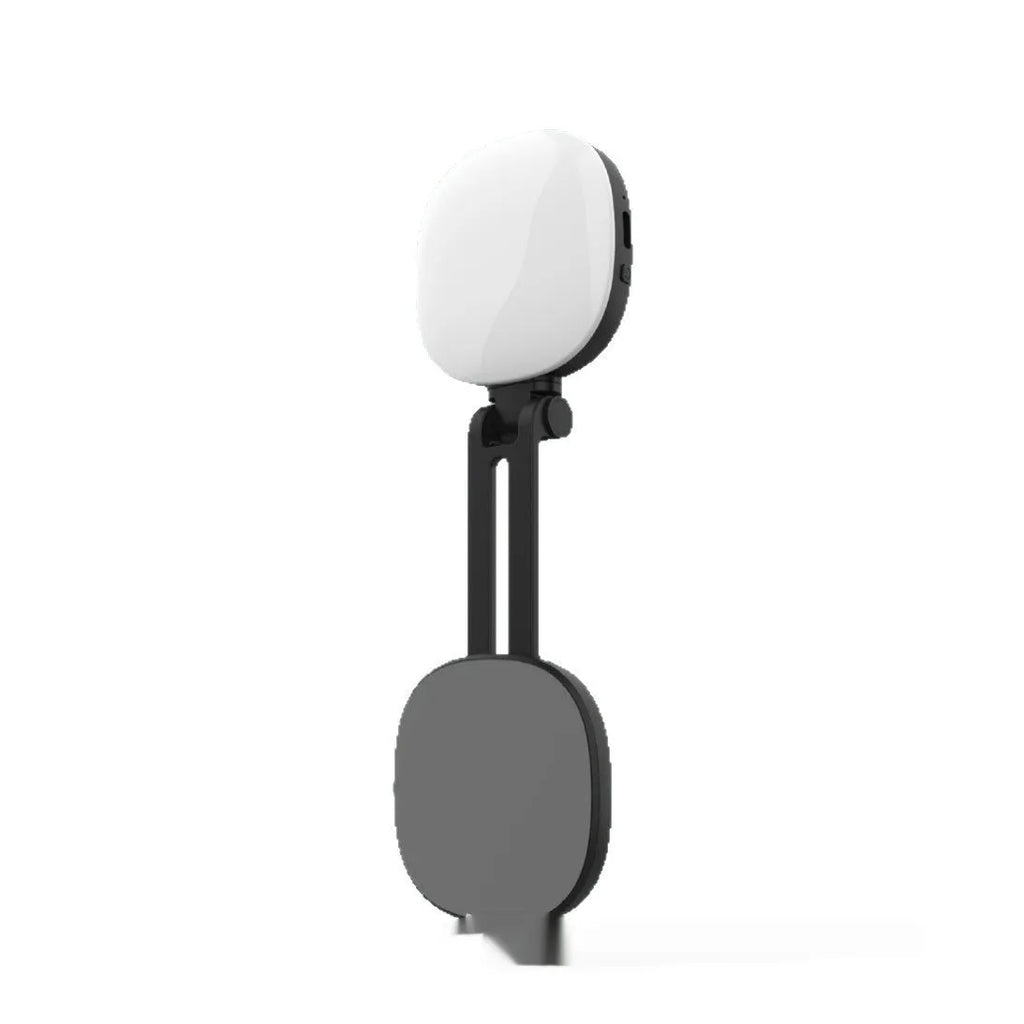 Black and white mobile phone magnetic selfie fill light with three-colour temperature mini portable makeup mirror