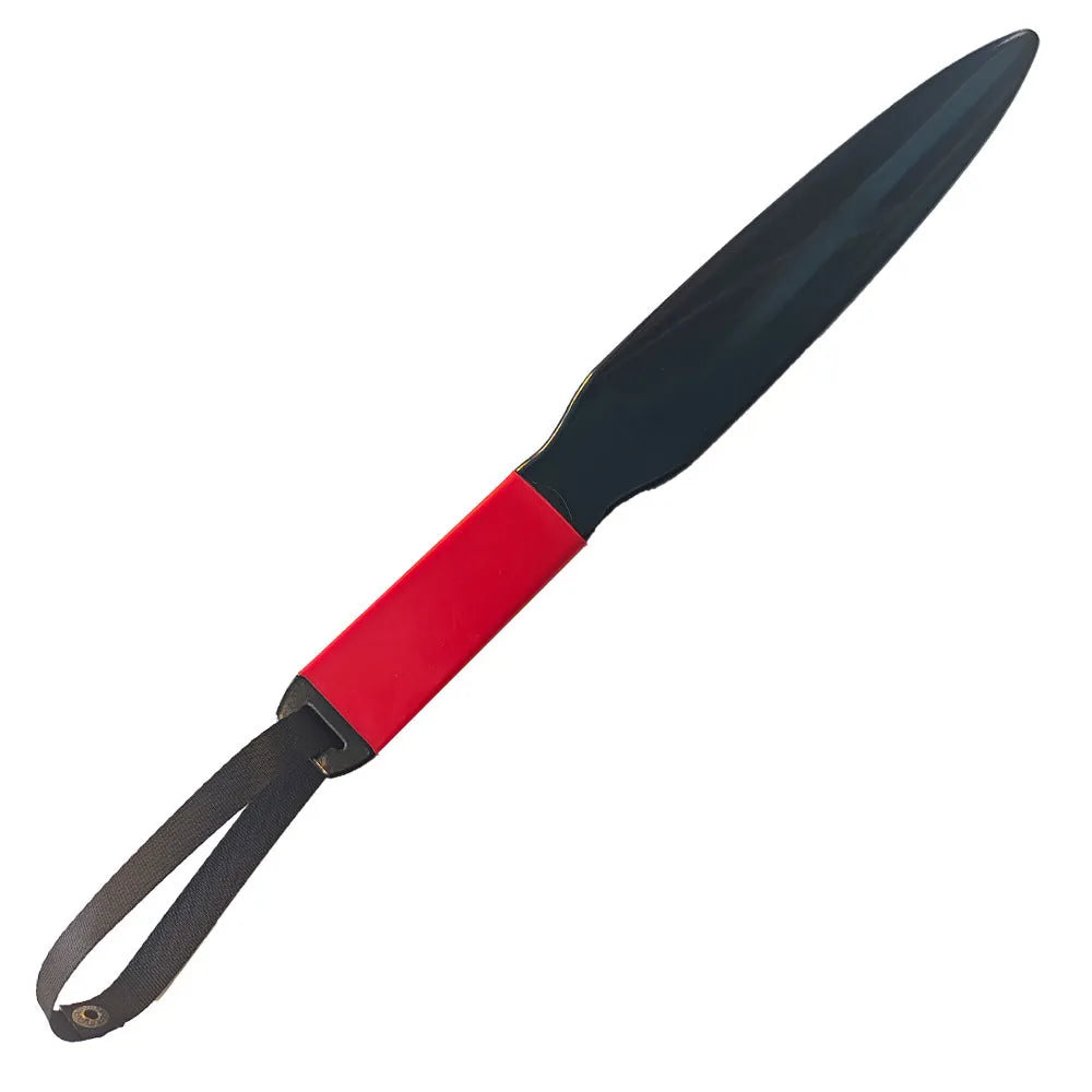 Blue handled nylon dog break stick training tool for small and medium dogs.