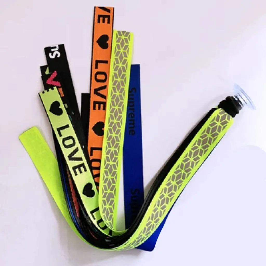 Children's helmet decorative streamers in multiple colours for skating and ski safety gear
