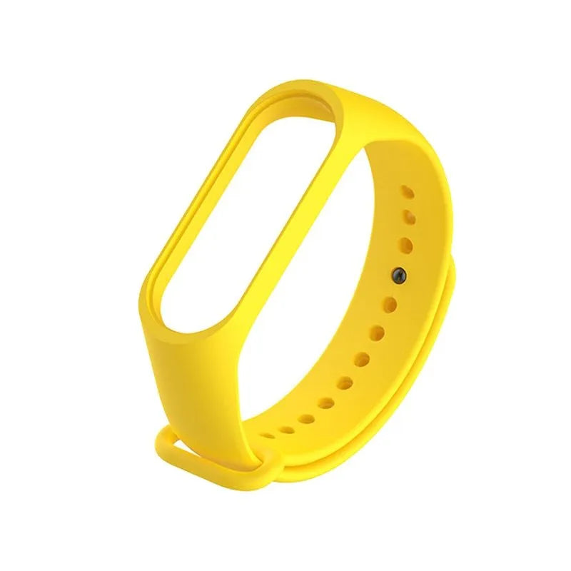 Silicone replacement strap for XIAOMI MI Band 3 smartwatch in multiple colour options