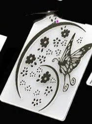 Plastic cake decorating mould set showing windmill, star, and flower patterns for sugar craft.