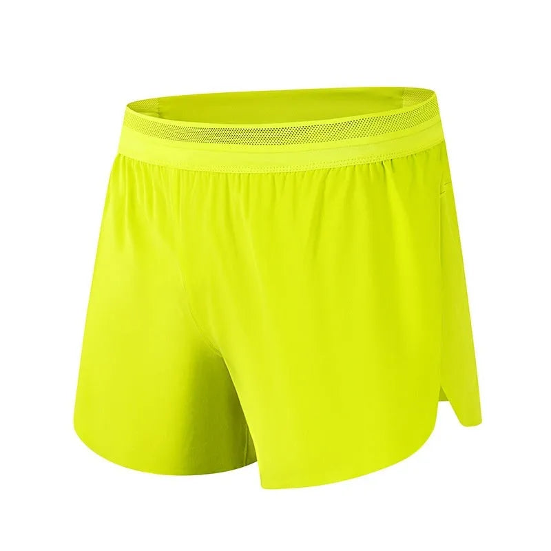 Breathable sweat-wicking anti-exposure lining exercise shorts for men in polyester fibre available in multiple colours and sizes