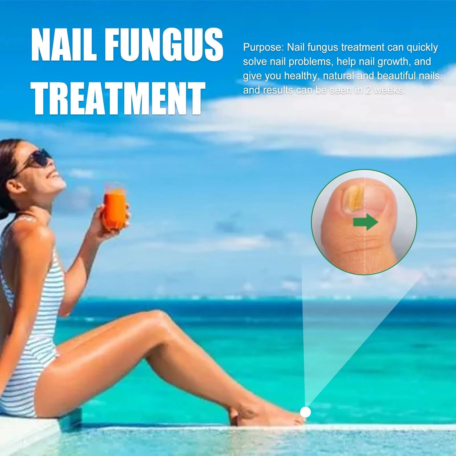 30ml bottle of Tea Tree Oil foot nail care repair fluid for thick nails