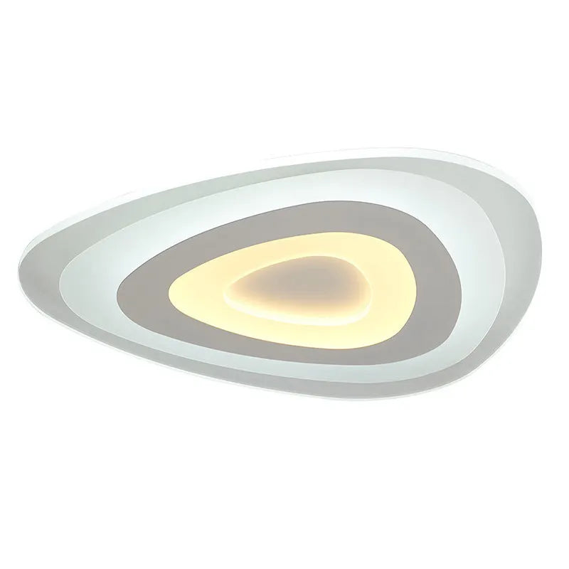 Modern simplicity triangle LED ceiling lamp for bedroom or dining room with smart control and dimmable light