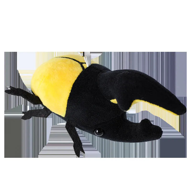 10cm Japanese rhinoceros beetle plush doll pendant in six colour variations