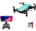 Teeggi T10 foldable mini drone with camera in black, with remote control and altitude hold function