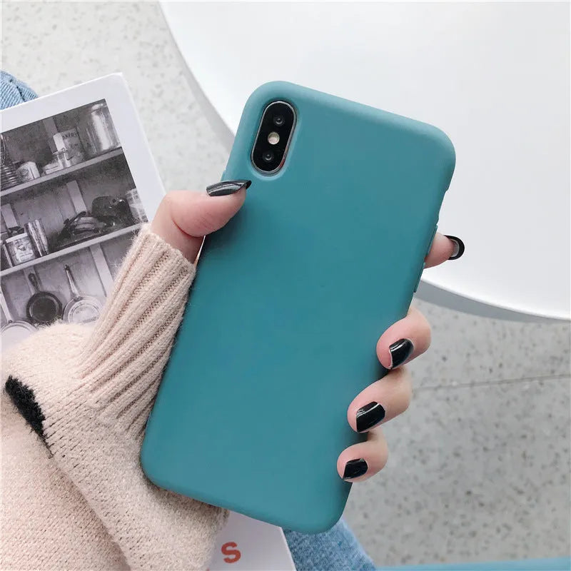 Silicone iPhone case in multiple colours for models 6 through 11 Pro Max