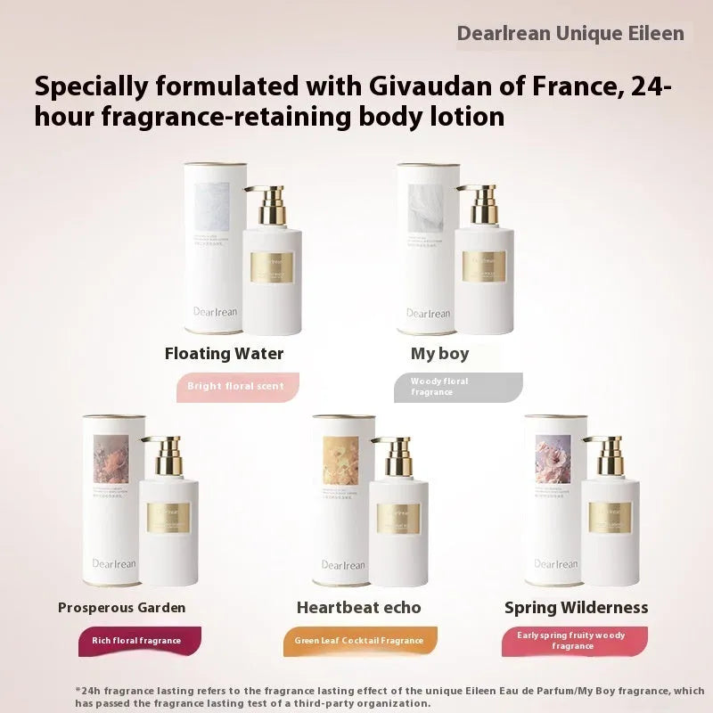 Spring Wilderness body lotion 250ml white bottle with moisturising non-sticky formula for dry skin gift