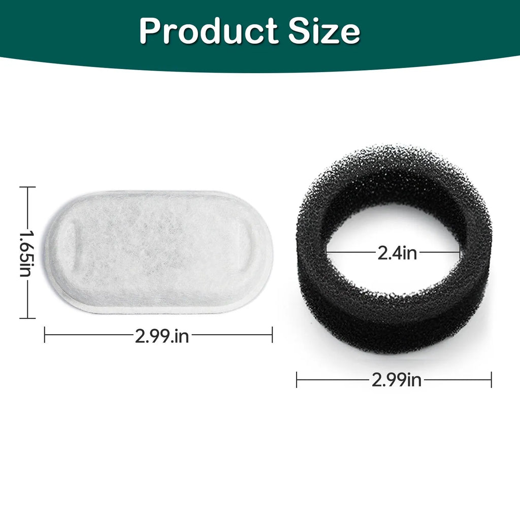 Non-woven fabric and charcoal cat water dispenser filter element in box