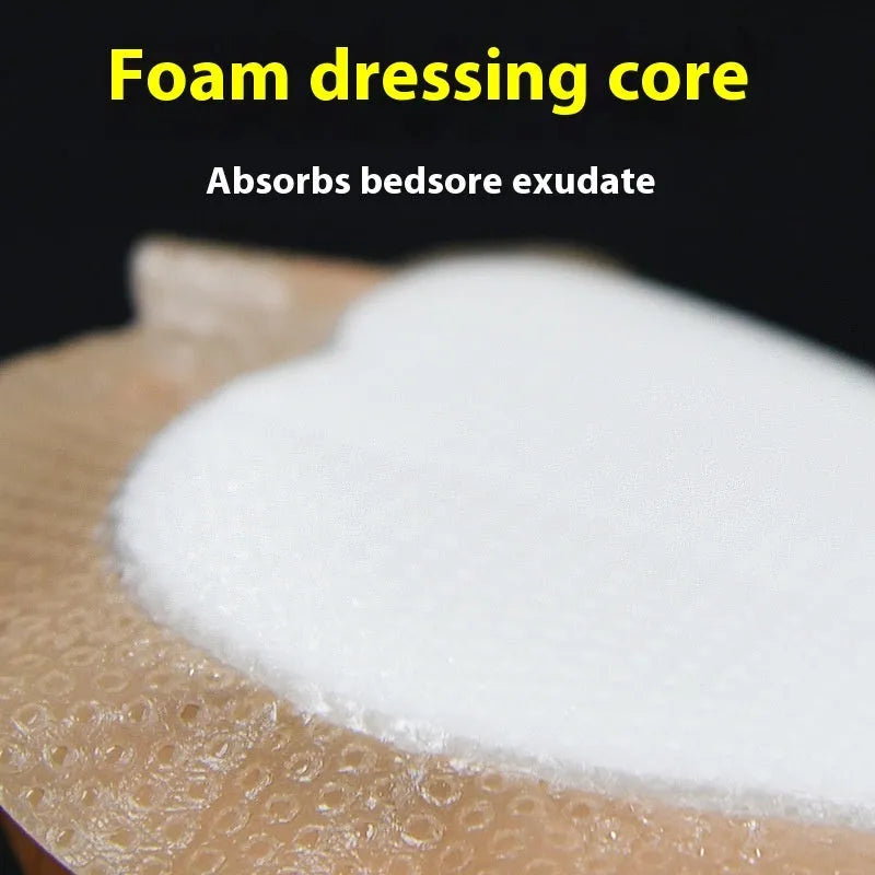 Skin-coloured medical silicone foam dressing for bedsore prevention