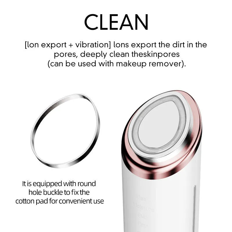 Eye Lifting And Tightening Beauty Instrument Massager Plastic USB Charging 3 Gears Vibration Colour Light White Facial Massage Tool for Skincare Routine Home Use