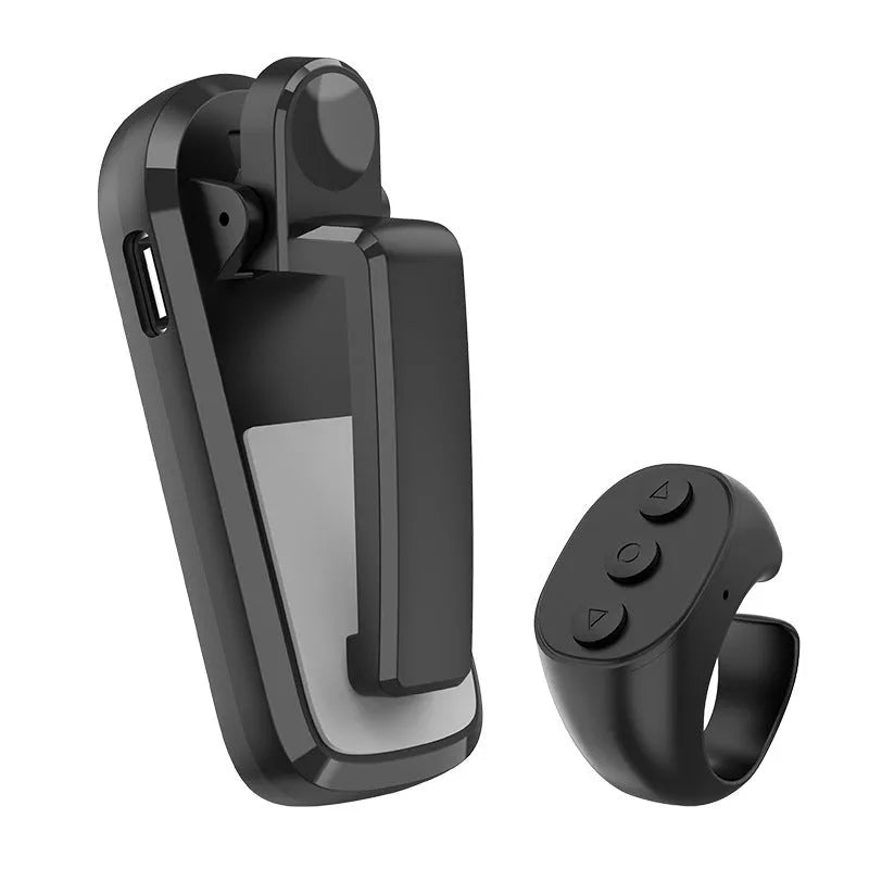 Smart wireless page turner remote with finger clicker for Kindle tablets and phones in black pink or white.