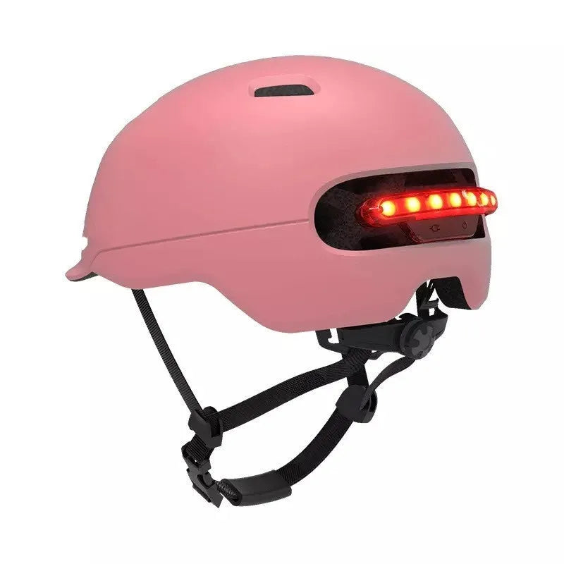 Urban Light Riding Intelligent Helmet in white, EPS PC construction, available in M and L sizes