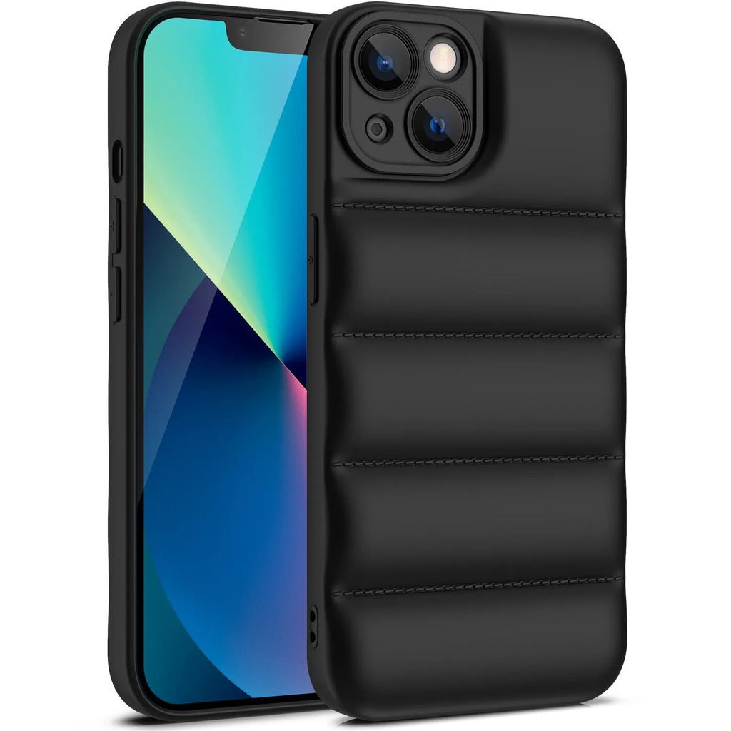 TPU mobile phone case in a solid colour for iPhone models, showing back cover design.