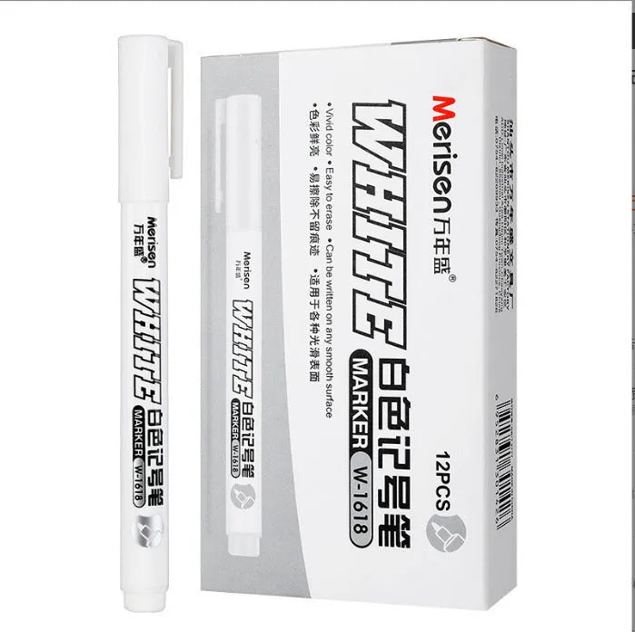 Super White 2.8mm fine head quick-drying waterproof oil painting pen for art and calligraphy