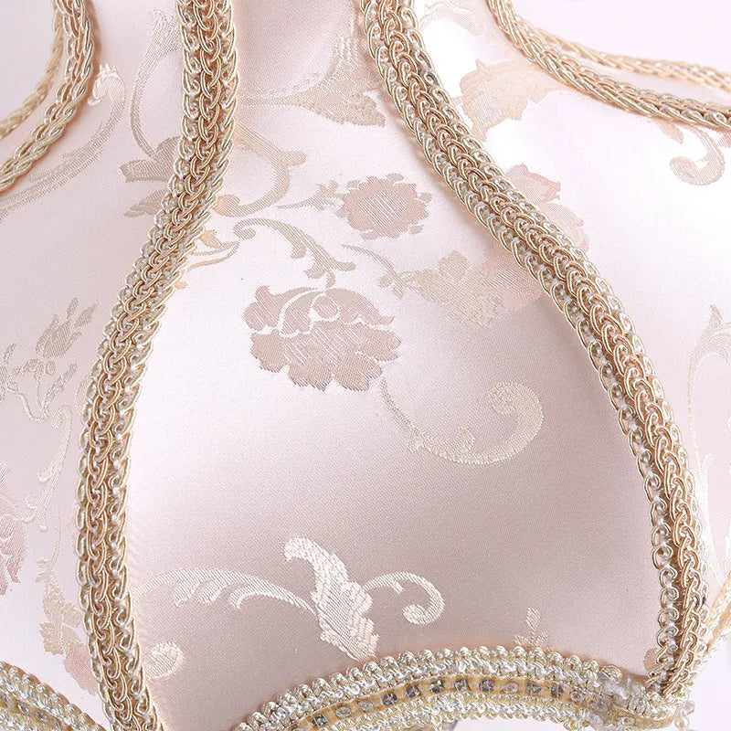 European-style romantic princess table lamp 55cm high with remote control on bedside table