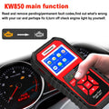 KONNWEI KW850 OBD2 code reader with TFT colour display and nylon case