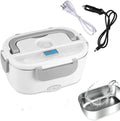 Grey dual-purpose electric lunch box with 1.2 litre capacity for car and home use