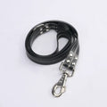 LED light-emitting pet collar and hand holding rope set in orange and black colours for night walking